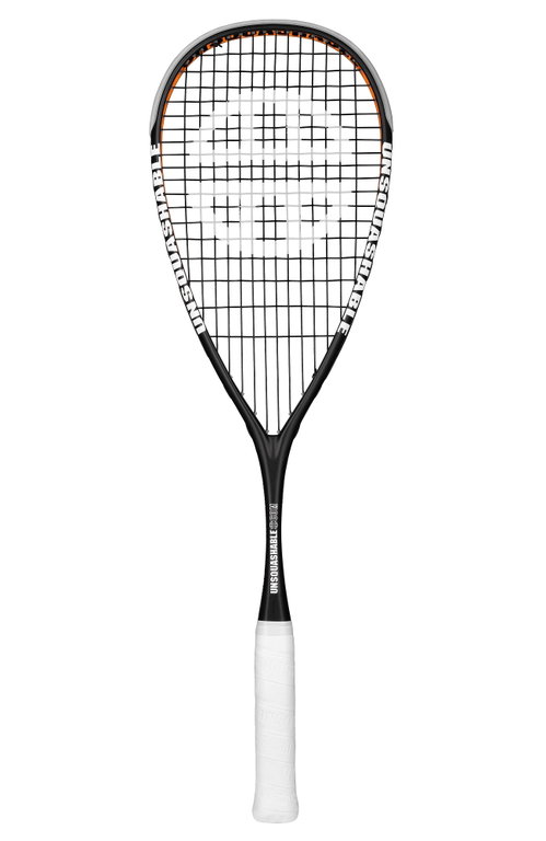 UNSQUASHABLE Squashschläger James Willstrop Hero (130g/grifflastig) 2024 schwarz/orange - besaitet -